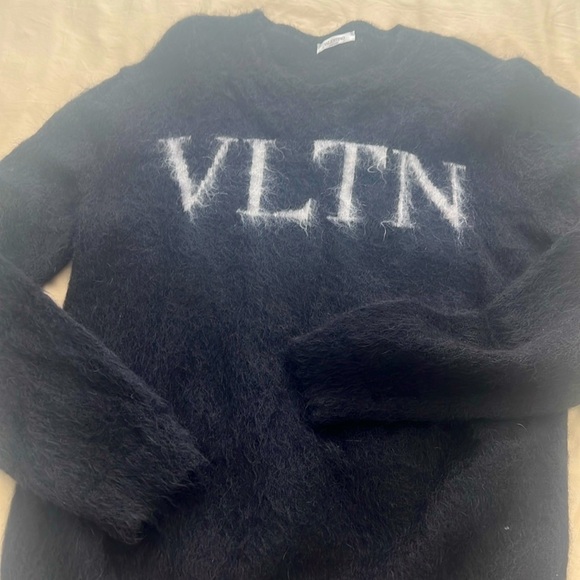 AUTHENTIC VALENTINO MOHAIR SWEATER BLACK SIZE L (oversized)